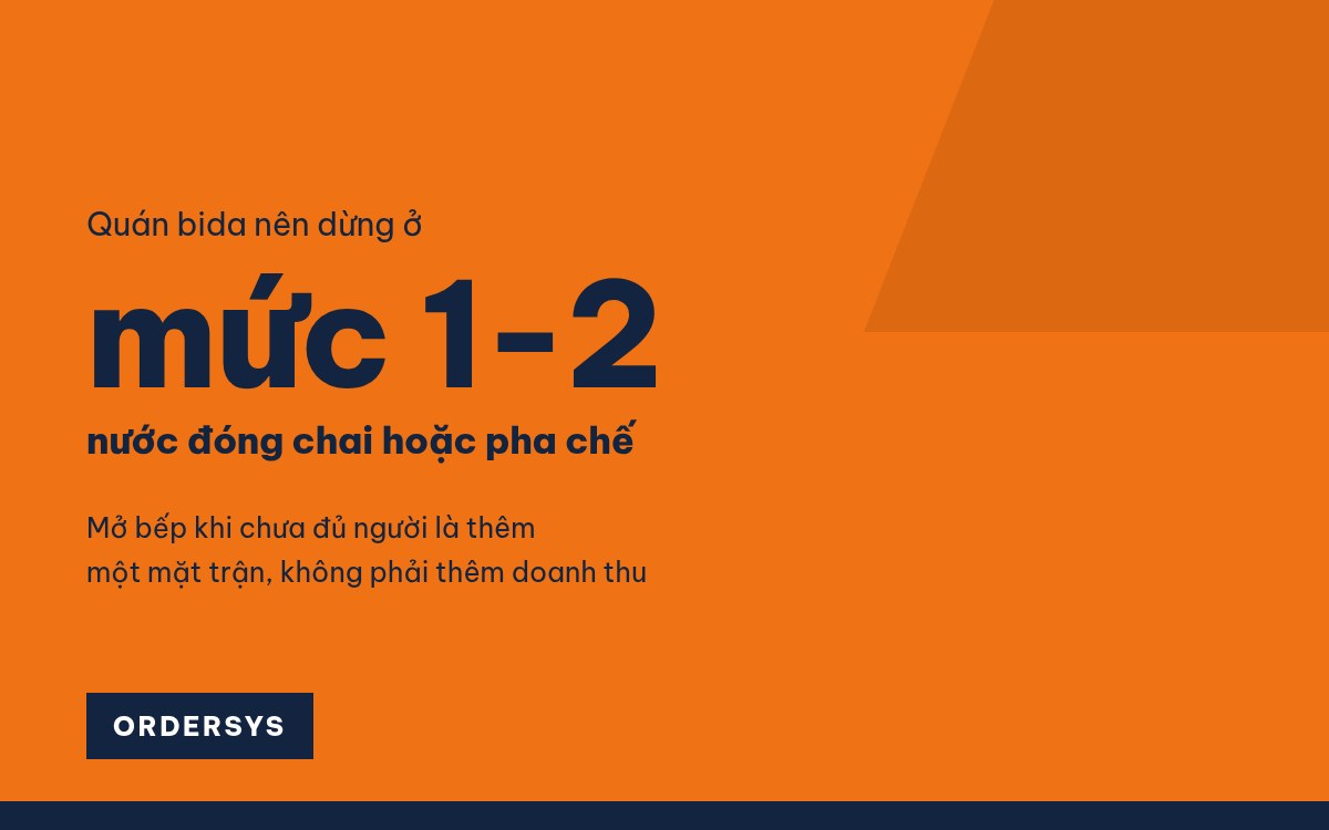 Quán bida bán thêm cà phê, đồ ăn: quản lý chung hay tách?