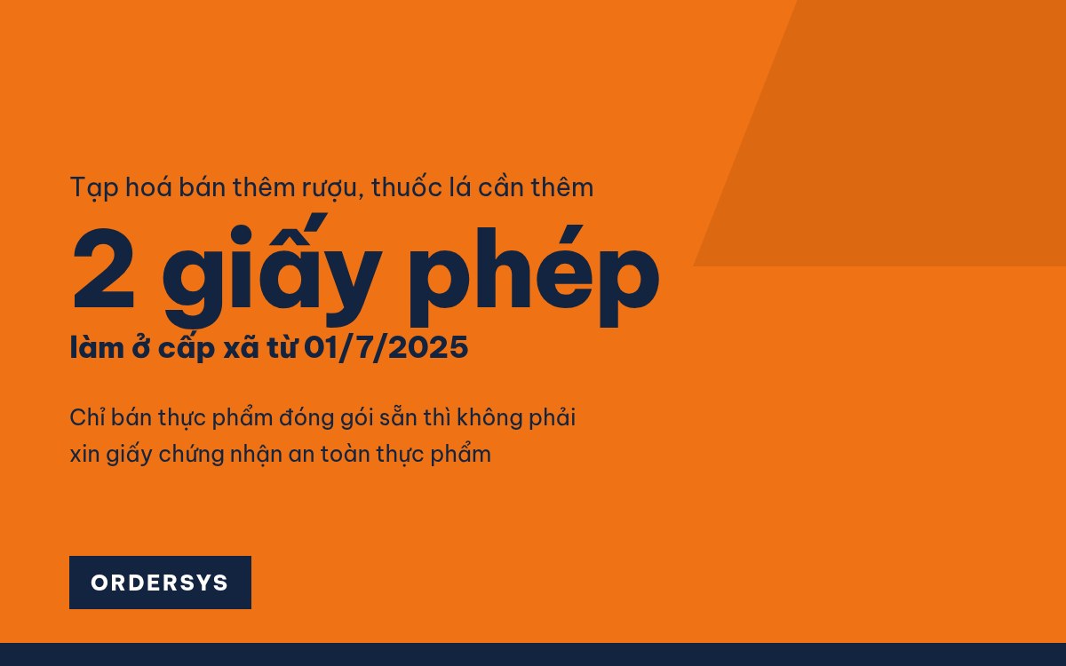 Mở cửa hàng tạp hoá cần giấy phép gì?