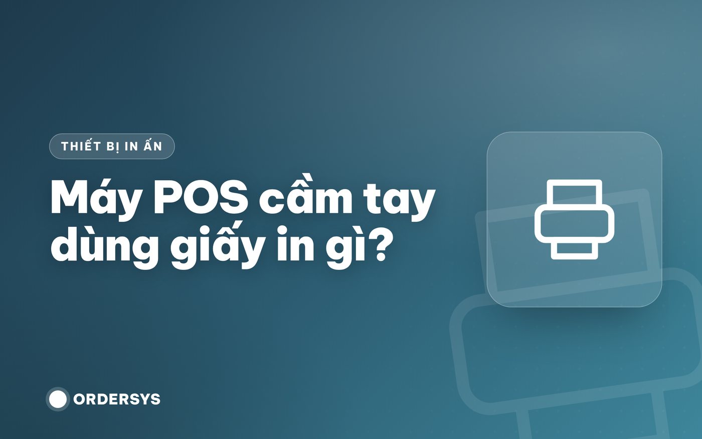 Máy POS cầm tay dùng giấy in gì?