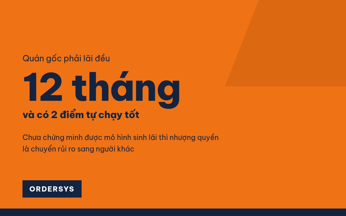 Nhượng quyền quán ăn cần chuẩn bị gì?