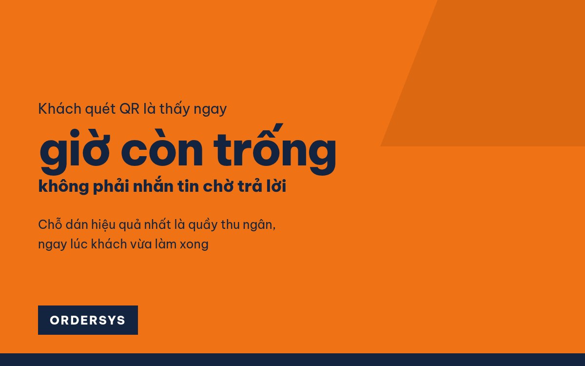 Khách quét QR tự đặt lịch spa: chạy thế nào, quán cần chuẩn bị gì